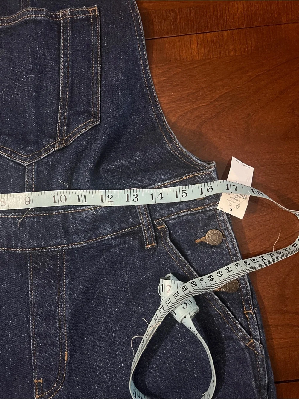 Old Navy Women's Petite 8P Casual Denim Overall Jumpsuit Solid Streetwear Bibs